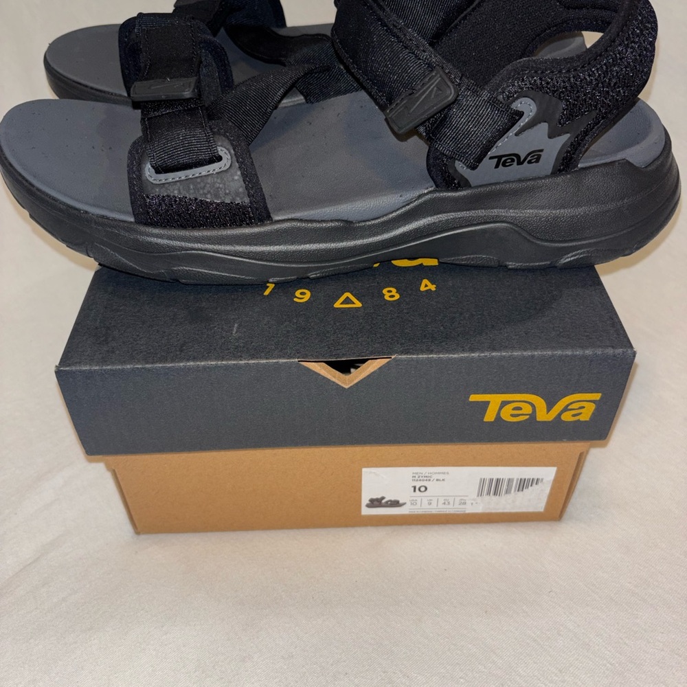 NEW Teva Men's Zymic Sandals - Black - Size 10